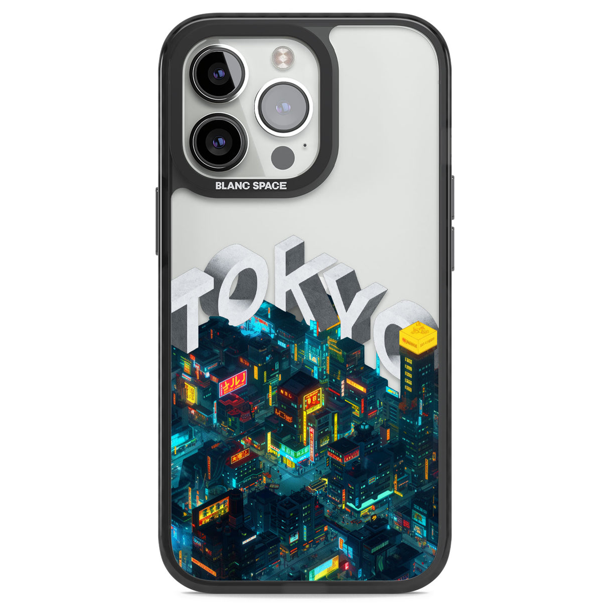 Tokyo Black Impact Phone Case for iPhone 13 Pro, iPhone 14 Pro, iPhone 15 Pro