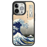 Great Wave Black Impact Phone Case for iPhone 13 Pro, iPhone 14 Pro, iPhone 15 Pro