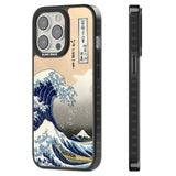 Great Wave Black Impact Phone Case for iPhone 13 Pro, iPhone 14 Pro, iPhone 15 Pro