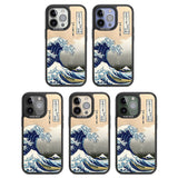 Great Wave Black Impact Phone Case for iPhone 13 Pro, iPhone 14 Pro, iPhone 15 Pro