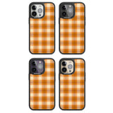 Pumpkin Plaid Magsafe Black Impact Phone Case for iPhone 13 Pro, iPhone 14 Pro, iPhone 15 Pro