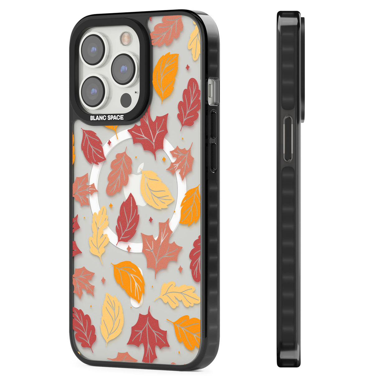 Autumn Leaves Magsafe Black Impact Phone Case for iPhone 13 Pro, iPhone 14 Pro, iPhone 15 Pro