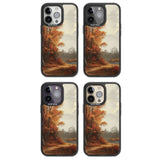 Vintage Autumn Oil Painting Magsafe Black Impact Phone Case for iPhone 13 Pro, iPhone 14 Pro, iPhone 15 Pro