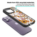 Butterfly & Bloom Autumn Floral Magsafe Black Impact Phone Case for iPhone 13 Pro, iPhone 14 Pro, iPhone 15 Pro