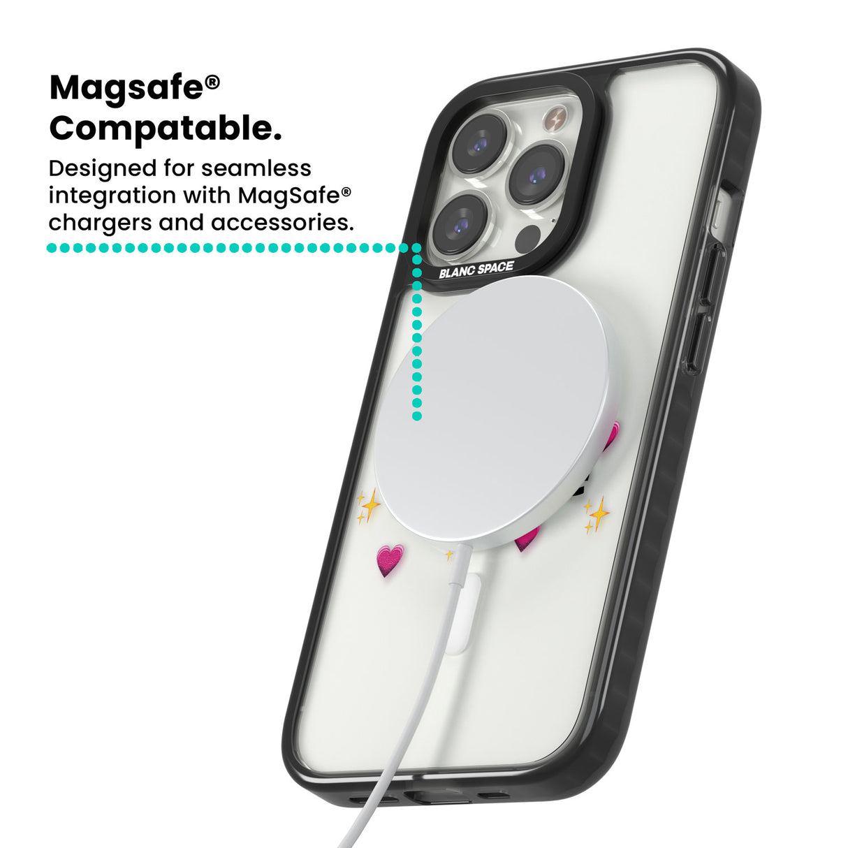 So Demure Magsafe Black Impact Phone Case for iPhone 13 Pro, iPhone 14 Pro, iPhone 15 Pro