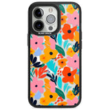 Floral Fiesta Magsafe Black Impact Phone Case for iPhone 13 Pro, iPhone 14 Pro, iPhone 15 Pro