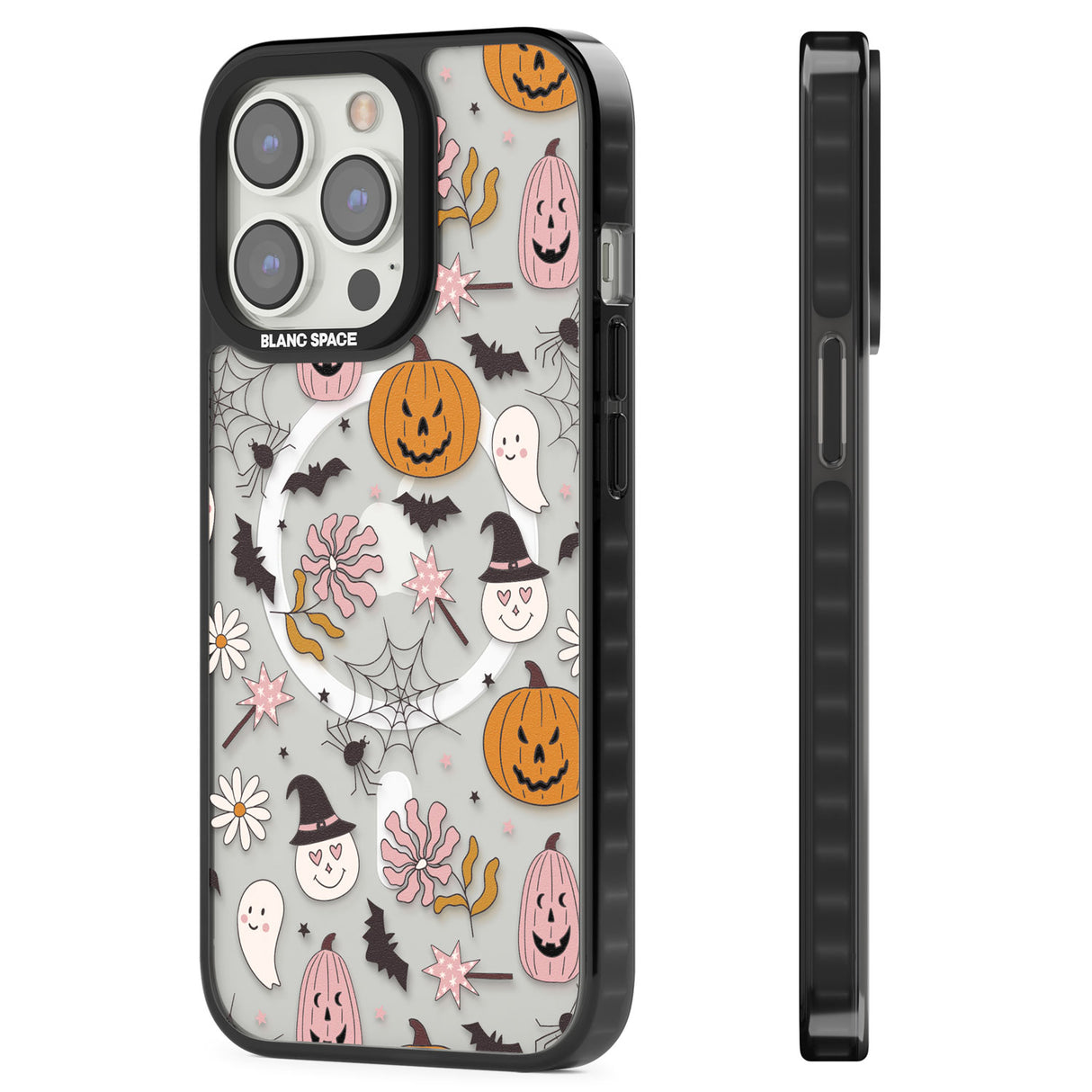 Spooky Mix Magsafe Black Impact Phone Case for iPhone 13 Pro, iPhone 14 Pro, iPhone 15 Pro