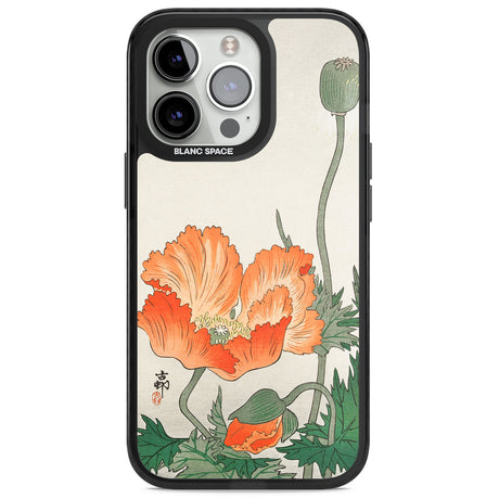 Birds and Plants by Ohara Koson Magsafe Black Impact Phone Case for iPhone 13 Pro, iPhone 14 Pro, iPhone 15 Pro