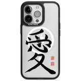 Japanese Kanji - Love Magsafe Black Impact Phone Case for iPhone 13 Pro, iPhone 14 Pro, iPhone 15 Pro