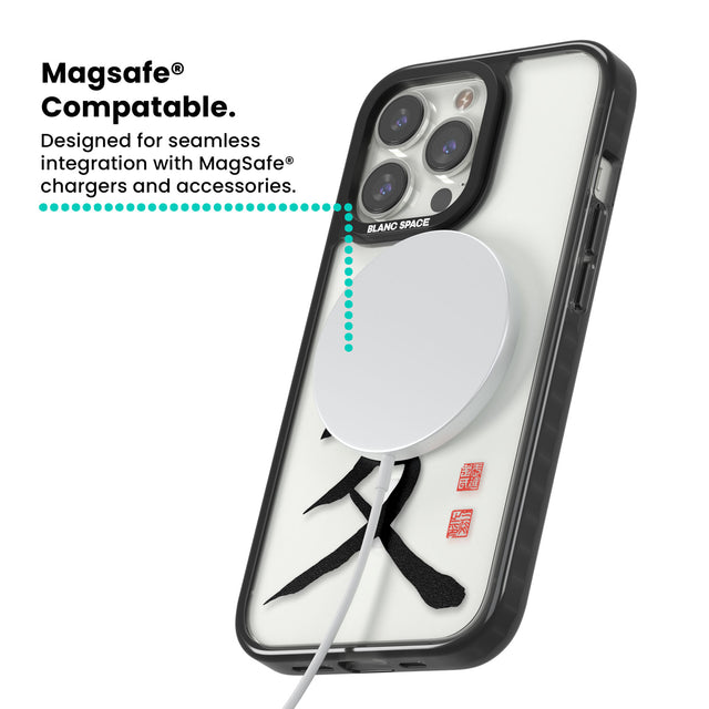 Japanese Kanji - Love Magsafe Black Impact Phone Case for iPhone 13 Pro, iPhone 14 Pro, iPhone 15 Pro