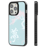 Dreams & Cherry Blossom Magsafe Black Impact Phone Case for iPhone 13 Pro, iPhone 14 Pro, iPhone 15 Pro