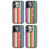 Vibrant Stripes Magsafe Black Impact Phone Case for iPhone 13 Pro, iPhone 14 Pro, iPhone 15 Pro