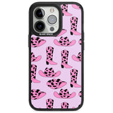 Cow-Girl Pattern Magsafe Black Impact Phone Case for iPhone 13 Pro, iPhone 14 Pro, iPhone 15 Pro