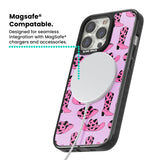 Cow-Girl Pattern Magsafe Black Impact Phone Case for iPhone 13 Pro, iPhone 14 Pro, iPhone 15 Pro