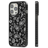 Black Bandana Magsafe Black Impact Phone Case for iPhone 13 Pro, iPhone 14 Pro, iPhone 15 Pro