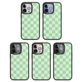 SEAFOAM CHECKERED Black Impact Phone Case for iPhone 13 Pro, iPhone 14 Pro, iPhone 15 Pro