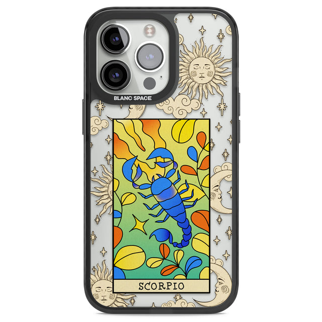 Celestial Zodiac - Scorpio Black Impact Phone Case for iPhone 13 Pro, iPhone 14 Pro, iPhone 15 Pro