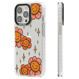 Mellow Flowers Clear Impact Phone Case for iPhone 13 Pro, iPhone 14 Pro, iPhone 15 Pro