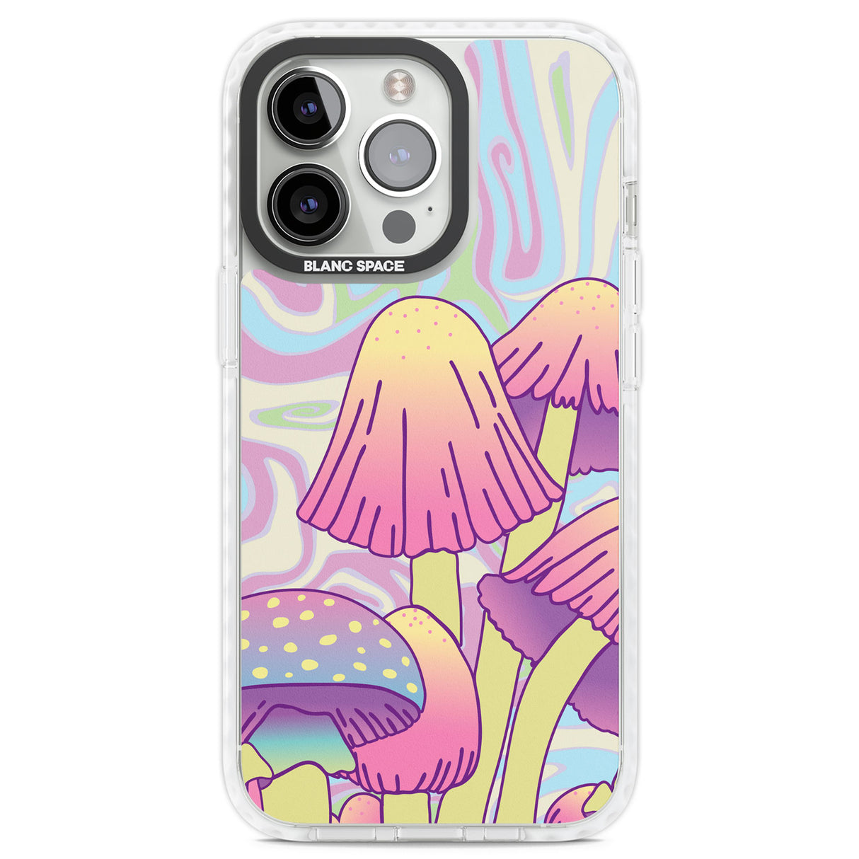 Shroomin' Clear Impact Phone Case for iPhone 13 Pro, iPhone 14 Pro, iPhone 15 Pro