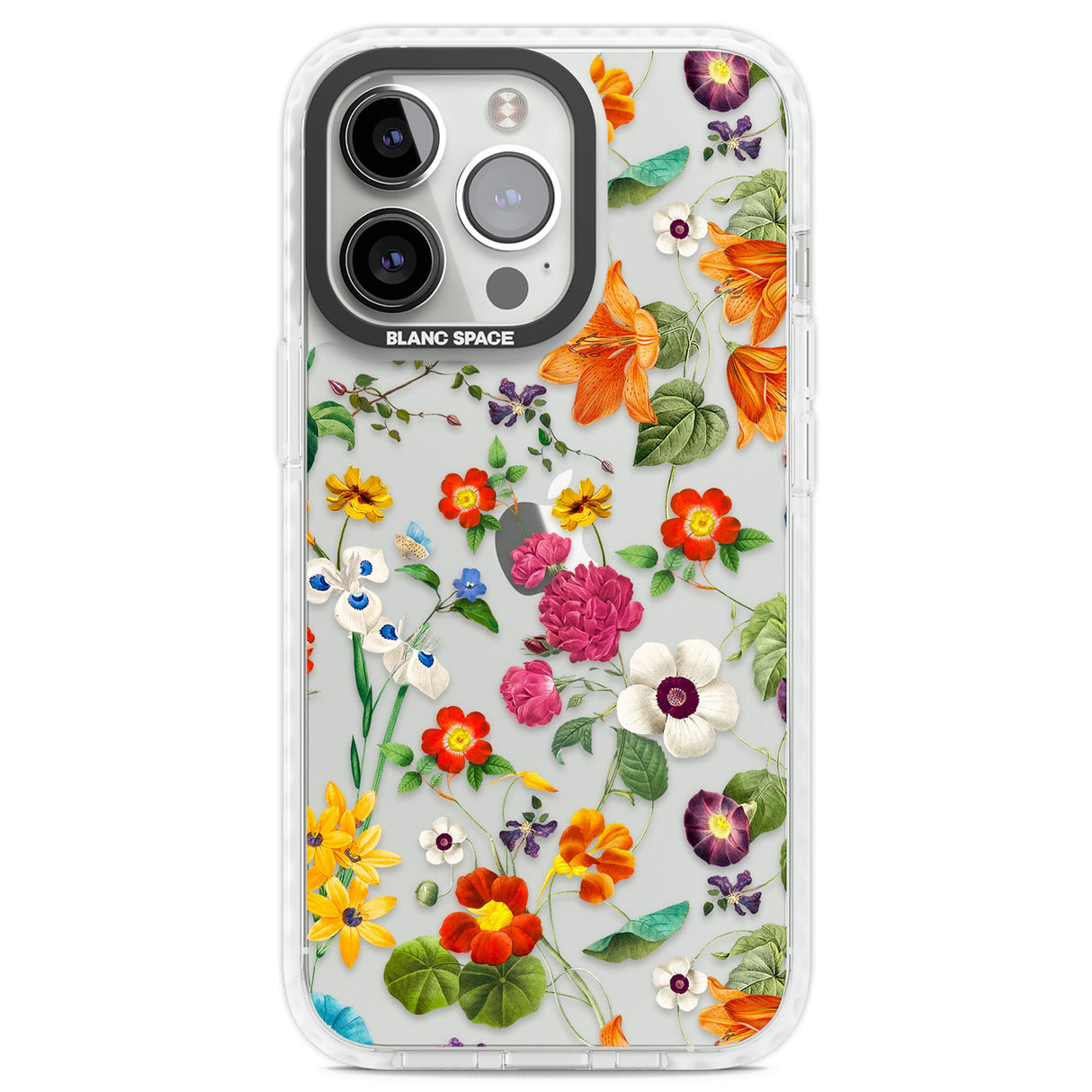 Whimsical Wildflowers Clear Impact Phone Case for iPhone 13 Pro, iPhone 14 Pro, iPhone 15 Pro