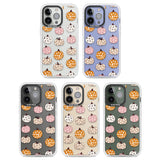 Floral Pumpkins Clear Impact Phone Case for iPhone 13 Pro, iPhone 14 Pro, iPhone 15 Pro