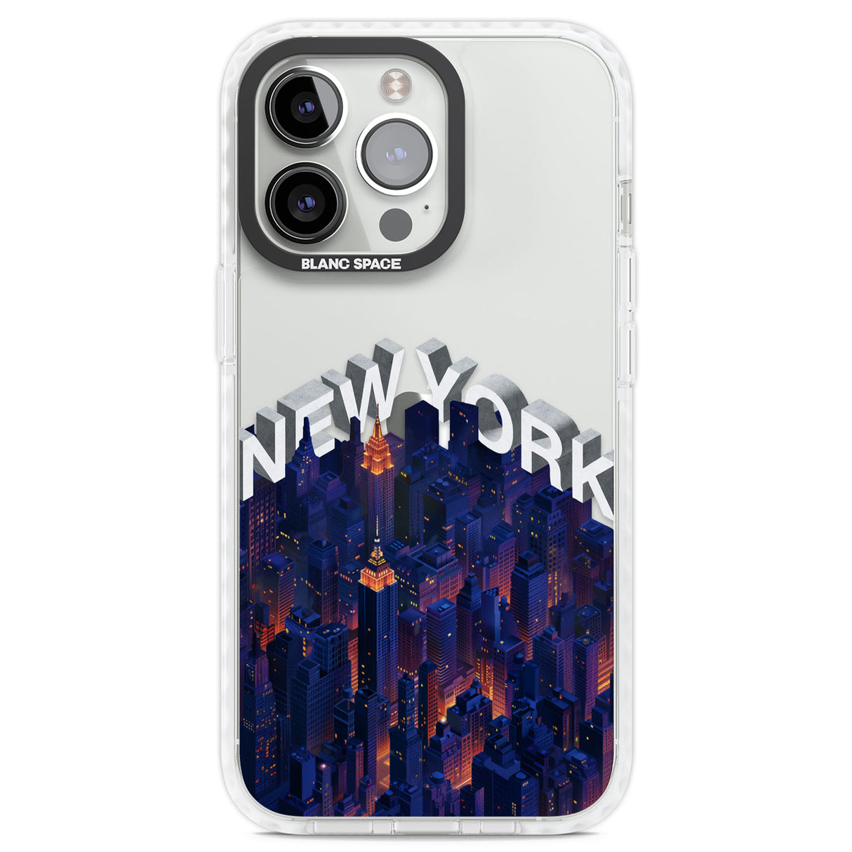 New York City Clear Impact Phone Case for iPhone 13 Pro, iPhone 14 Pro, iPhone 15 Pro