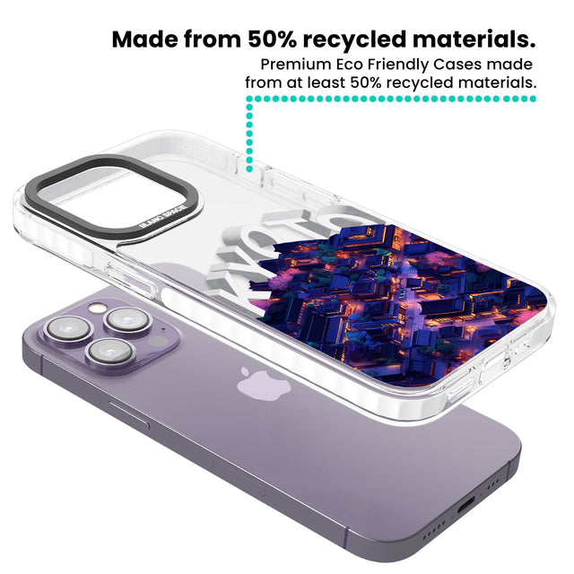 Kyoto Clear Impact Phone Case for iPhone 13 Pro, iPhone 14 Pro, iPhone 15 Pro