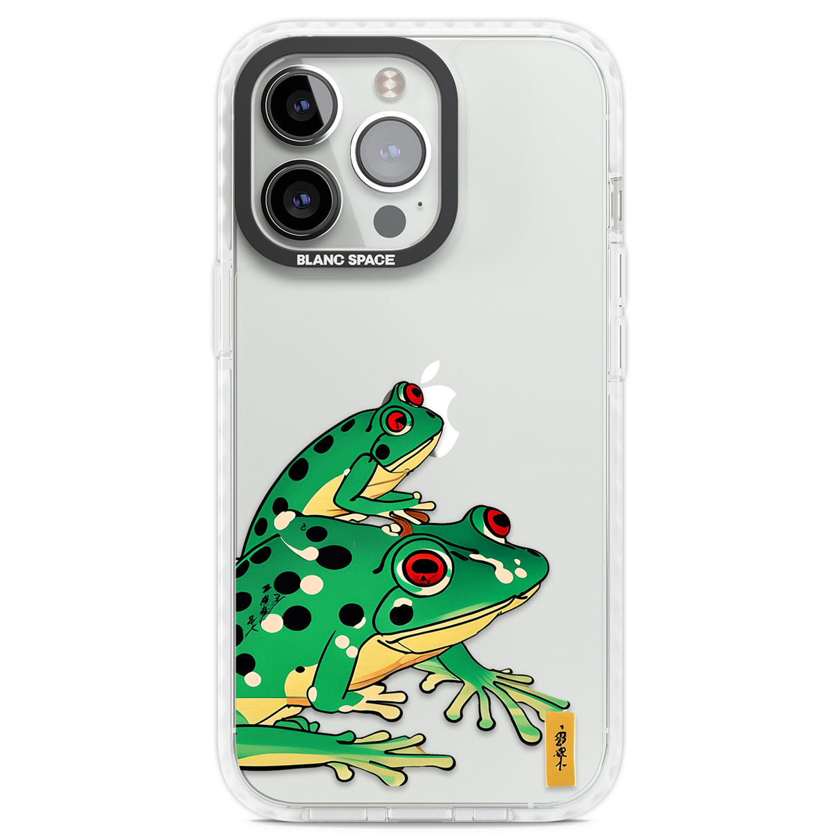 Matsumoto Hoji Frog Green Clear Impact Phone Case for iPhone 13 Pro, iPhone 14 Pro, iPhone 15 Pro