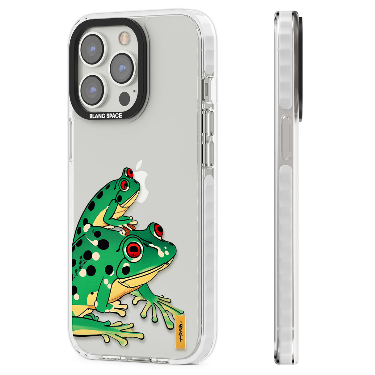 Matsumoto Hoji Frog Green Clear Impact Phone Case for iPhone 13 Pro, iPhone 14 Pro, iPhone 15 Pro