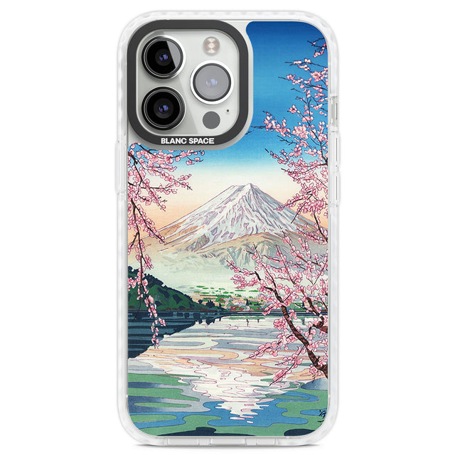 Mt. Fuji from Lake Kawaguchi Clear Impact Phone Case for iPhone 13 Pro, iPhone 14 Pro, iPhone 15 Pro