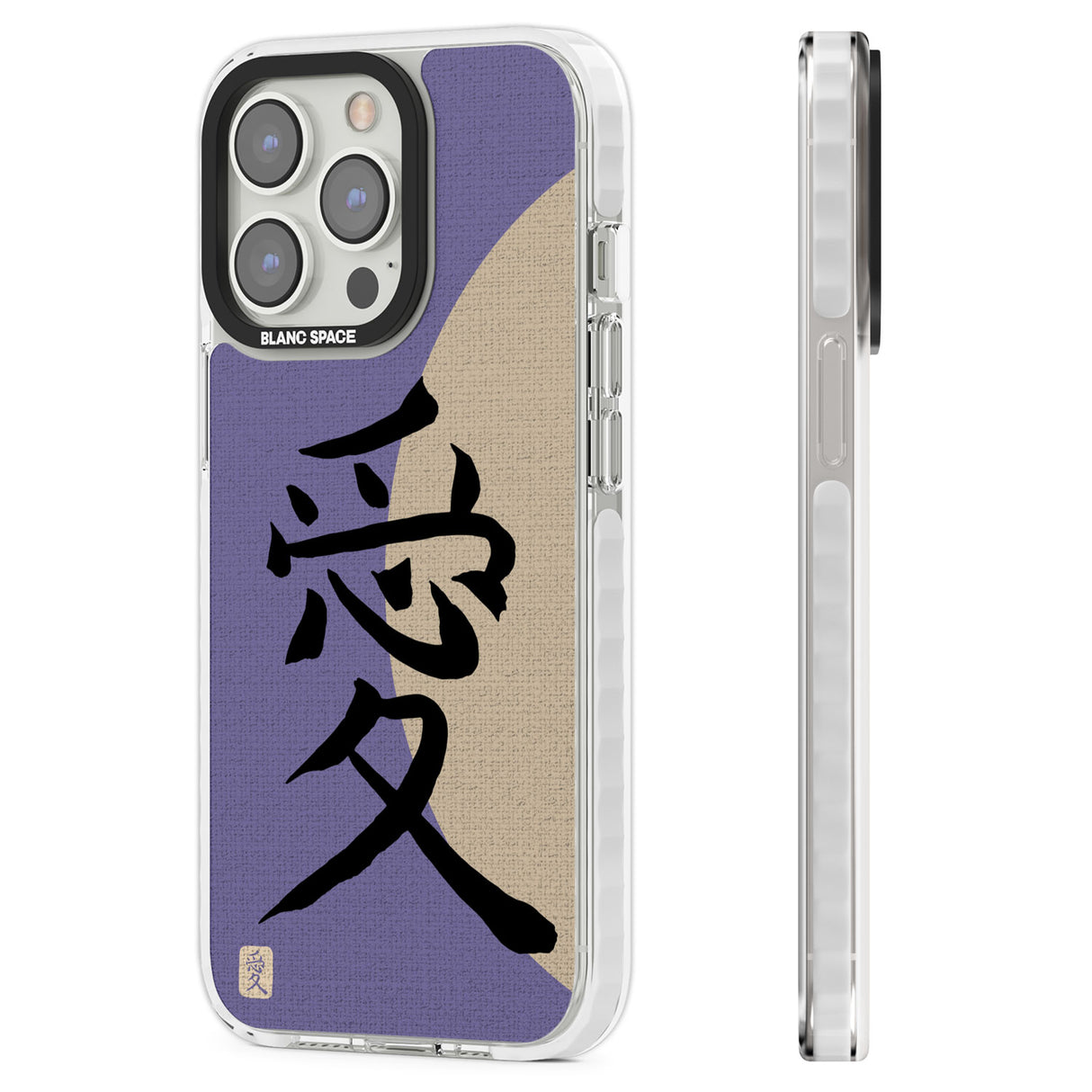 Vintage Japanese Kanji - Love Clear Impact Phone Case for iPhone 13 Pro, iPhone 14 Pro, iPhone 15 Pro