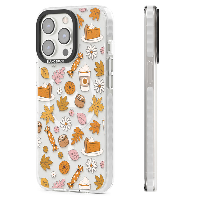 Pumpkin Spice Magsafe Impact Phone Case for iPhone 13 Pro, iPhone 14 Pro, iPhone 15 Pro