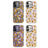 Autumn Leaves and Flowers Magsafe Impact Phone Case for iPhone 13 Pro, iPhone 14 Pro, iPhone 15 Pro