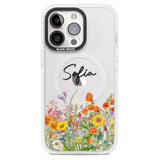 Personalised Summer Wildflowers Magsafe Impact Phone Case for iPhone 13 Pro, iPhone 14 Pro, iPhone 15 Pro