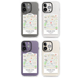 Personalised World Map Magsafe Impact Phone Case for iPhone 13 Pro, iPhone 14 Pro, iPhone 15 Pro