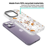 Cute Ghost and Skulls Pattern Magsafe Impact Phone Case for iPhone 13 Pro, iPhone 14 Pro, iPhone 15 Pro