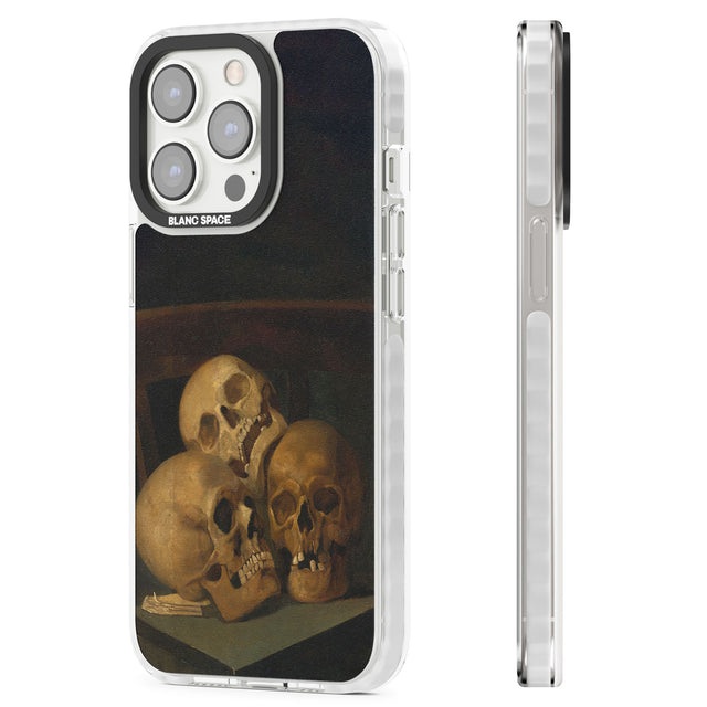 Still Life of Three Skulls Magsafe Impact Phone Case for iPhone 13 Pro, iPhone 14 Pro, iPhone 15 Pro