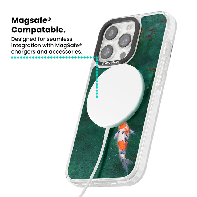 Koi Fish Magsafe Impact Phone Case for iPhone 13 Pro, iPhone 14 Pro, iPhone 15 Pro