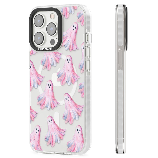 Pink Ghosts Magsafe Impact Phone Case for iPhone 13 Pro, iPhone 14 Pro, iPhone 15 Pro