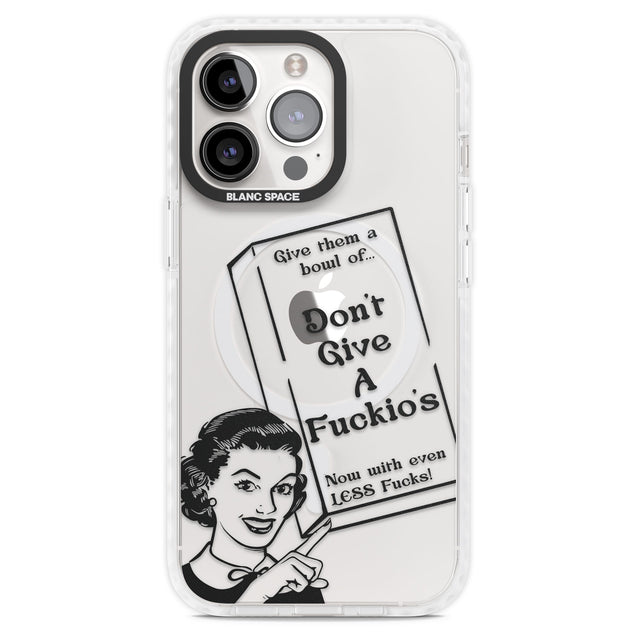 "Don't Give a F*ckio's" Cereal Magsafe Impact Phone Case for iPhone 13 Pro, iPhone 14 Pro, iPhone 15 Pro