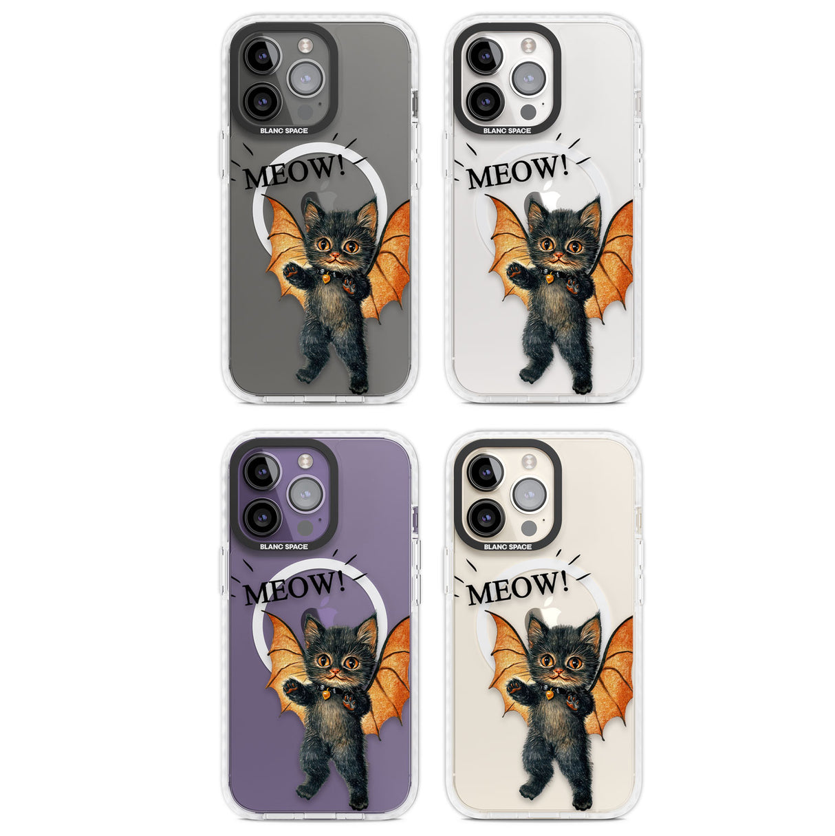 MEOW! Magsafe Impact Phone Case for iPhone 13 Pro, iPhone 14 Pro, iPhone 15 Pro