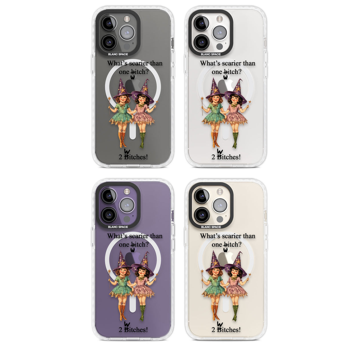 Two Witches Magsafe Impact Phone Case for iPhone 13 Pro, iPhone 14 Pro, iPhone 15 Pro