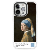 Girl with a Pearl Earring Clear Impact Phone Case for iPhone 13 Pro, iPhone 14 Pro, iPhone 15 Pro