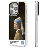 Girl with a Pearl Earring Clear Impact Phone Case for iPhone 13 Pro, iPhone 14 Pro, iPhone 15 Pro