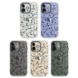 Black Cosmic Galaxy Pattern Clear Impact Phone Case for iPhone 13 Pro, iPhone 14 Pro, iPhone 15 Pro