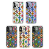 Multi Colour Stars Pattern Clear Impact Phone Case for iPhone 13 Pro, iPhone 14 Pro, iPhone 15 Pro