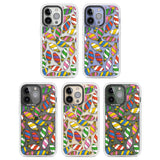 Colourful Holiday Ornaments Clear Impact Phone Case for iPhone 13 Pro, iPhone 14 Pro, iPhone 15 Pro