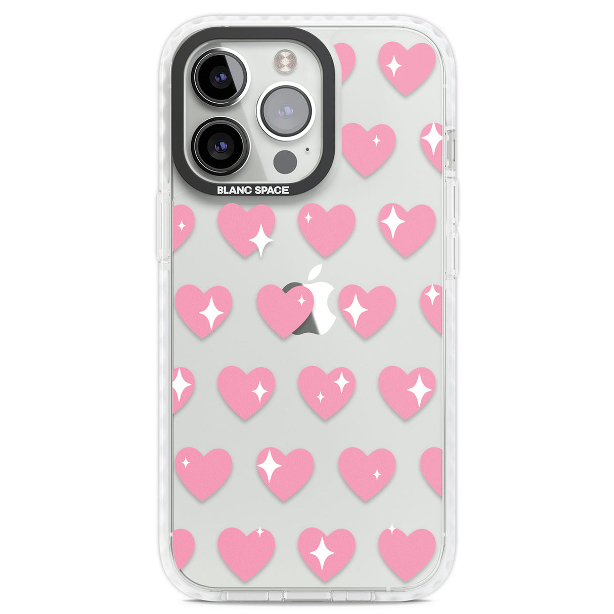 Sweet Hearts Clear Impact Phone Case for iPhone 13 Pro, iPhone 14 Pro, iPhone 15 Pro