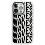 WAVES Clear Impact Phone Case for iPhone 13 Pro, iPhone 14 Pro, iPhone 15 Pro