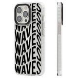 WAVES Clear Impact Phone Case for iPhone 13 Pro, iPhone 14 Pro, iPhone 15 Pro